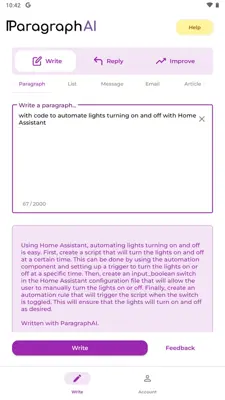 ParagraphAI android App screenshot 1